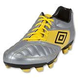 Umbro Geometra Premier Soccer Shoes (Silver/Black/Yellow)