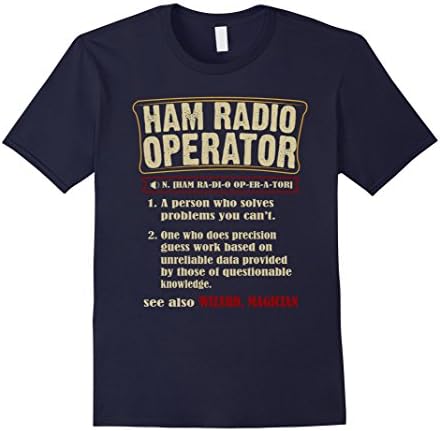 Men's  Ham Radio Operator Funny Definition T-Shirt  XL Navy