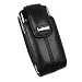 RIM Blackberry 8100 8100c PDA Pearl Permium OEM Original Lambskin Black Leather Swivel Holster Case with Belt Clip - HDW15994001