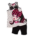 Monster High Draculaura Tank and Shorts Girls Clothing Set