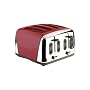 Meyer Prestige Deco Toaster, Red, 4 Slice