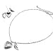 Heart Locket and Guardian Angel Wing Charm Pendant 17