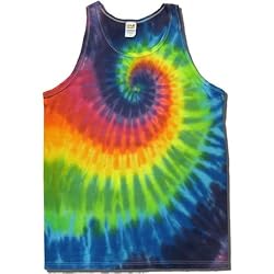 Tie Dye Mania Adult Rainbow Swirl Tie-dyed Tank