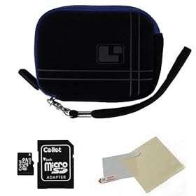 BLUE Aero Bumb Travel Protection Slim Soft Micro-Suede Cover Carrying Sleeve Case Smart Design with Extra Accessory Pocket For Canon PowerShot IXUS 800 IS ELPH SD700 IS IXY 800 IS ( PC1176 ) / 900 Ti ELPH SD900 IXY 1000 ( PC1206 ) / 100 IS ELPH SD780 IS IXY 210 IS ( PC1353 ) / 130 ELPH SD1400 IS IXY