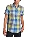 Ben Sherman Men's Short Sleeve Double Cloth Oversized Check Shirt