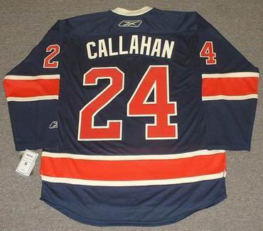 RYAN CALLAHAN New York Rangers REEBOK Alternate Home NHL Hockey Jersey, LARGE