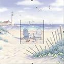 Beach Retreat Counted Cross Stitch Kit, 8''x8''