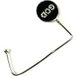 Black God Crystals Purse Hook Handbag Holder Hanger New