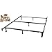 Heavy Duty 7-Leg Adjustable Metal Queen, Full, Full XL, Twin, Twin XL, Bed Frame With Center Support, Rug Rollers & Locking Wheels