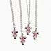 Pink 12 Cross Ribbon Breast Necklaces Breast Cancer Awareness