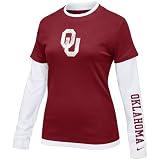 Nike Oklahoma Sooners Ladies Crimson 2-in-1 Long Sleeve T-shirt