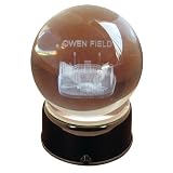 NCAA Oklahoma Sooners Owens Field Sooners Etched Lit Musical Turning Crystal Ball