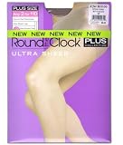 Round the Clock Plus Collection Control Top Pantyhose With Reinforced Toe Hosiery