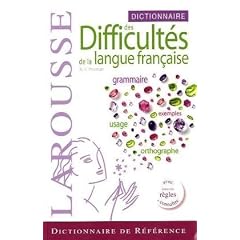 Dictionnaire des difficult�s de la langue fran�aise