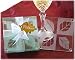 Fall in Love Frosted Leaf Design Glass Coaster Set