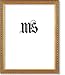 8.5x11 / 8.5`` x 11`` Frame for Picture Photo or Diploma, Solid Wood, Gold, style #609