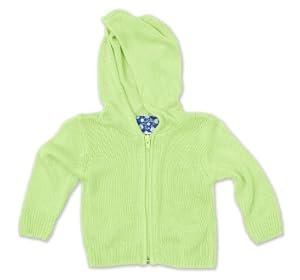 Kicky Pants Knit Hoodie, Springgrass, -3 Months