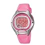 Casio Women's Digital Pink Resin Strap Watch #LW200-4BV