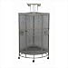 A&E Cage Co. CC2525 Small Corner Bird Cage Color: Black