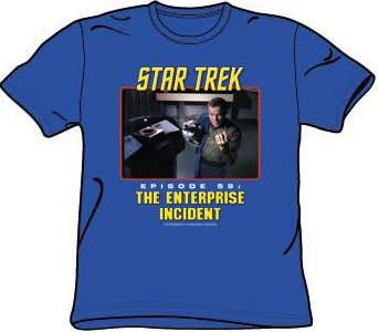 Star Trek THE ENTERPRISE INCIDENT Episode 59 Adult Royal Blue T-shirt