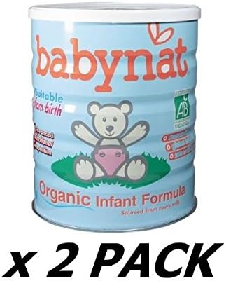 Babynat From 0-6 Months Formula Organic Milk 900 G (Pack of 2)