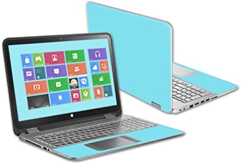 MightySkins Protective Vinyl Skin Decal for HP Pavilion X360 13.3" Touch Laptop cover wrap sticker skins Solid Baby Blue