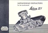Leica Instruction Manual for IIIF Supplementary (Original)