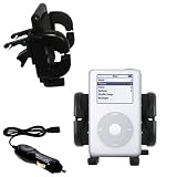 Apple iPod Photo (60GB) Auto Vent Holder with Car Charger - Uses Gomadic TipExchange