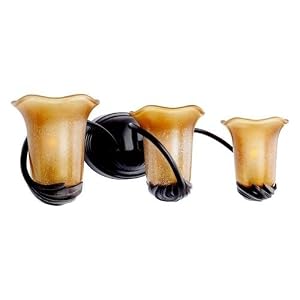 Carre Bronze Umber Piastra 3-Light Bath Fixture by Kichler