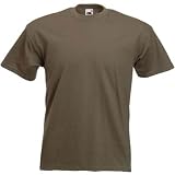 Fruit of the Loom Super Premium T-Shirt Khaki XXL (47-49 )