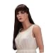 Sogood Elegante Hot Sale Brown Ordentlich Bangs gerade lange Perücken für Damen Perücken Echthaar