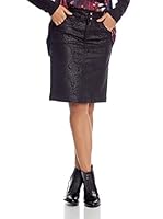 Desigual Falda Printed (Negro)