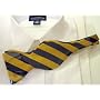 Silk Navy Blue & Gold Bow Tie Notre Dame / Georgia Tech