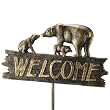 Bear Family Welcome Sign w/Stake
