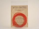 Furled Tapered Leader, Bass Bug, Red, 8'