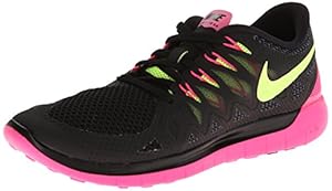 Nike Women's Free 5.0 Black/Volt/Hyper Pink/Anthrct Running Shoe 5 Women US