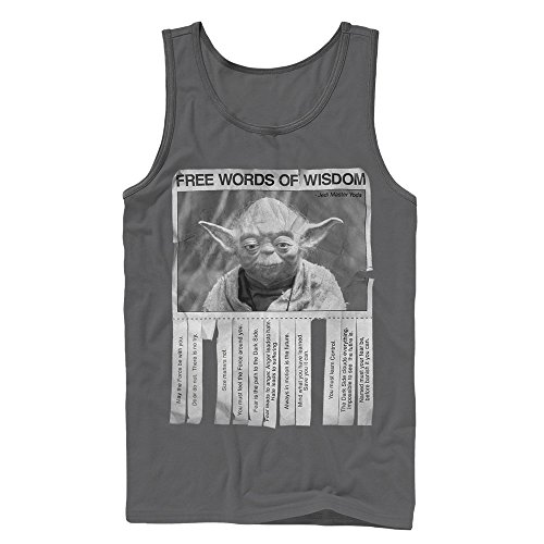 Star Wars Yoda Words of Wisdom Mens Graphic Tank Top