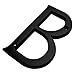Bolton Hardware 4 Inch Solid Brass Dark Oil Rubbed Bronze Finish House Letter Raised 1/4