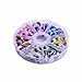 12mm Colors Wiggly Googly Eyes With Eyelash With Self-adhesive DIY Scrapbooking Crafts (12mm)