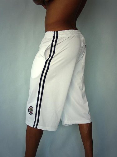 Sporthose Extralang im Baseball-Style - Glanz-grau - Star Training Boxerhose Action Short 1956