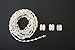 Roller and Roman Shade Beaded Chain Cord Repair kit 5' feet (Off White)