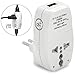 Yubi Power 3 in 1 Universal Travel Adapter with 2 Universal Outlets and 1 USB 2.1A Port - Built in Surge Protector and Light Indicator - Type L for Chile, Ethiopia, Italy, Lybia, Syria, Tunisia, & Uruguay