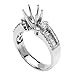 950 Platinum Semi Mount Engagement Ring (0.80ct)