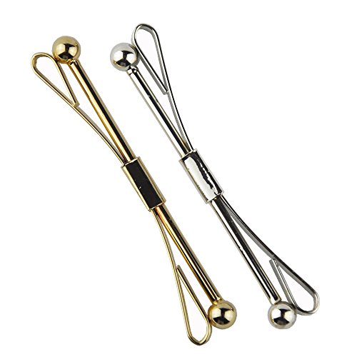 Samway 2ps collar pin collar bar,gold and silver