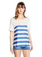 Springfield Camiseta Manga Corta (Blanco / Azul)