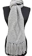 Handmade Artisan Knitting Masterpiece in Pure Alpaca Natural Fiber - Diamond Soft Gray (Men/women Luxurious Gift Idea)(100% Knitted By Hand)