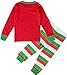 BlcSwan Baby Boy Girl Christmas Santa 2 Pcs Pajamas Set Shirt + Pants (12M-7Y)
