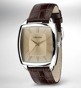 Collezione Rectangular Face Analogue Watch