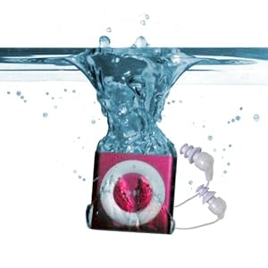 Underwater Audio Waterproof iPod Swimbuds Bundle (Pink)