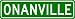 ONANVILLE Sign - Personalized ONAN Last Name Sign - Aluminum - 4 x 18 Inches